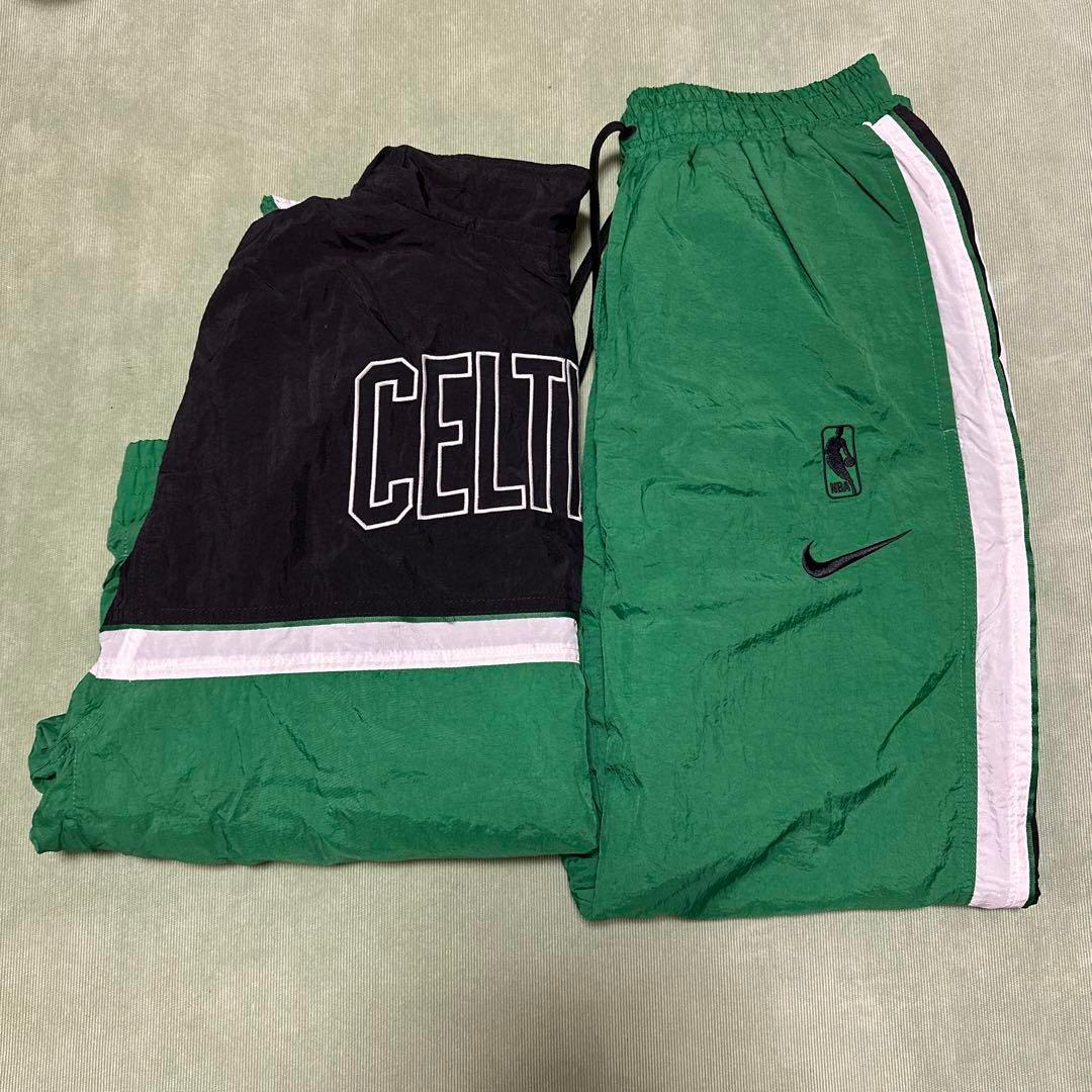 ゆるふわギャング着用　NIKE ジャージ上下セット グリーン/ブラック