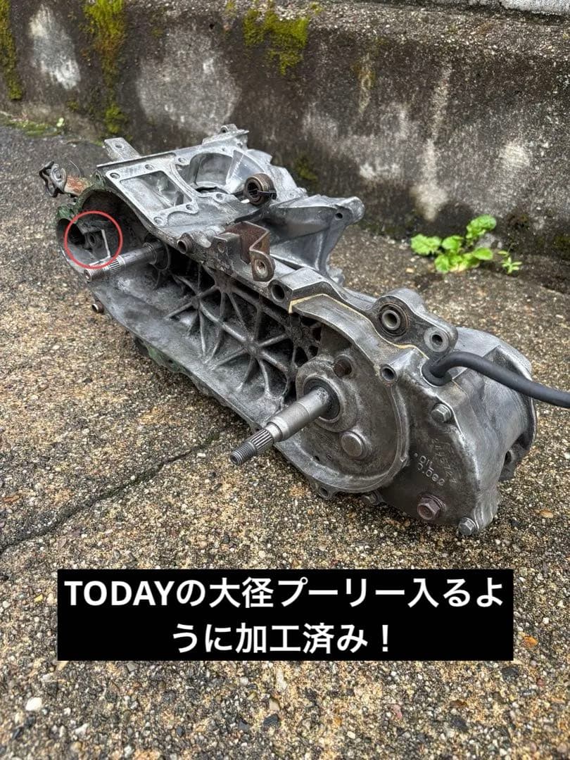 スーパーディオ AF27・AF28 クランクベアリング交換済み太軸ケース
