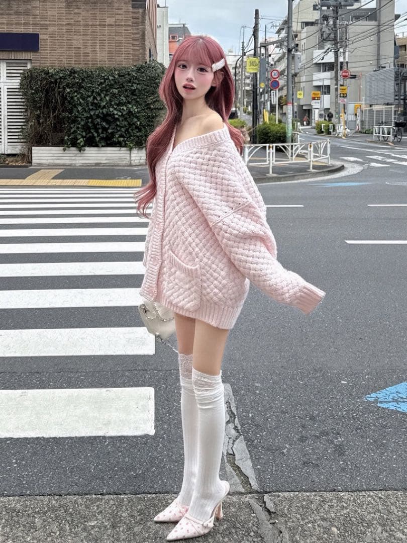 定価以下♡ ダーリッチ Darich アントルラックボリュームニットカーディガン