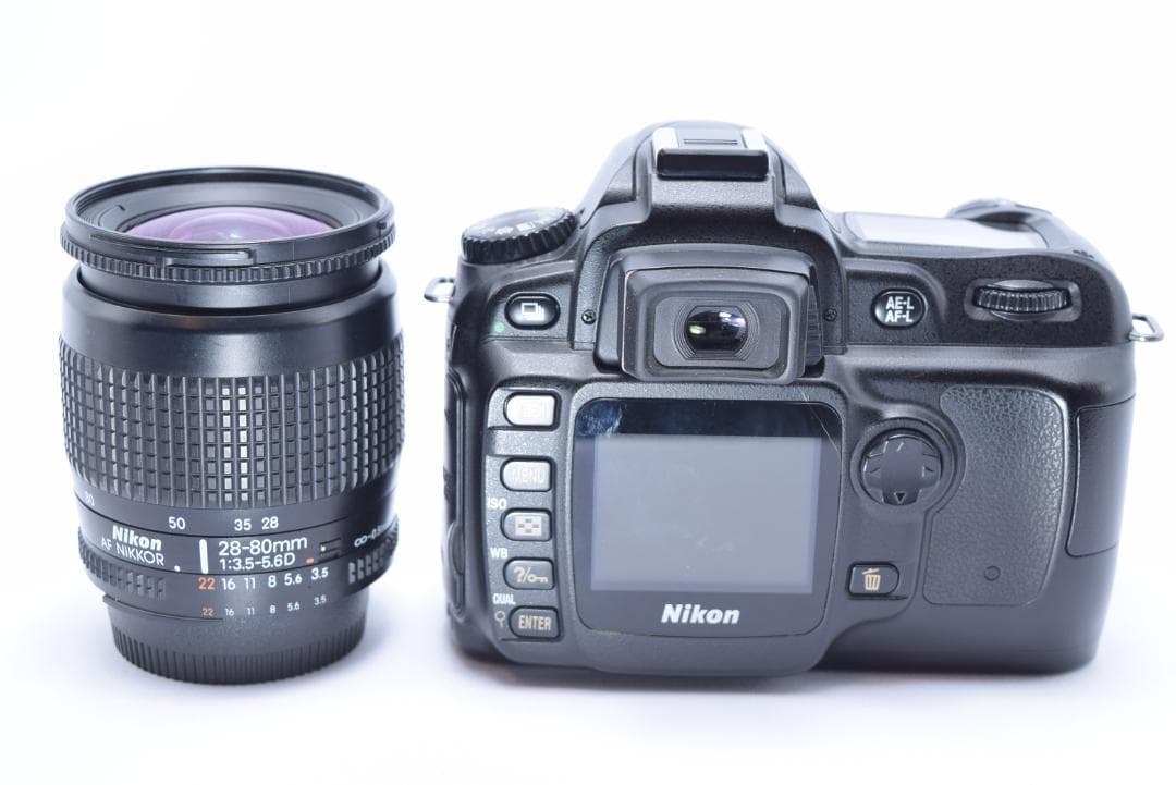 ①Nikon D50 デジタル一眼レフカメラ 28-80mmレンズ　おまけ付き