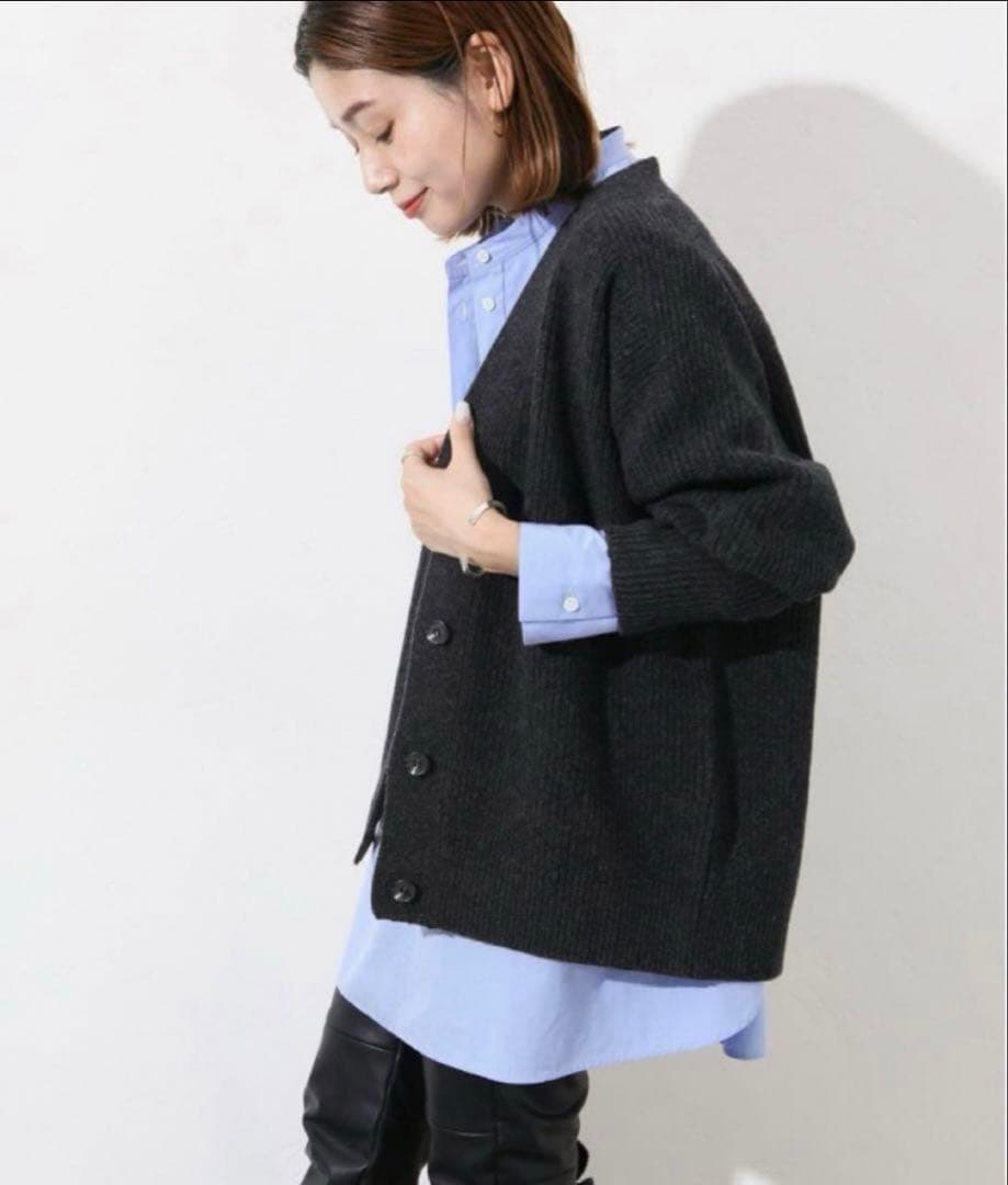 【美品】【JOURNAL STANDARD】ウォッシャブルウールカーディガン