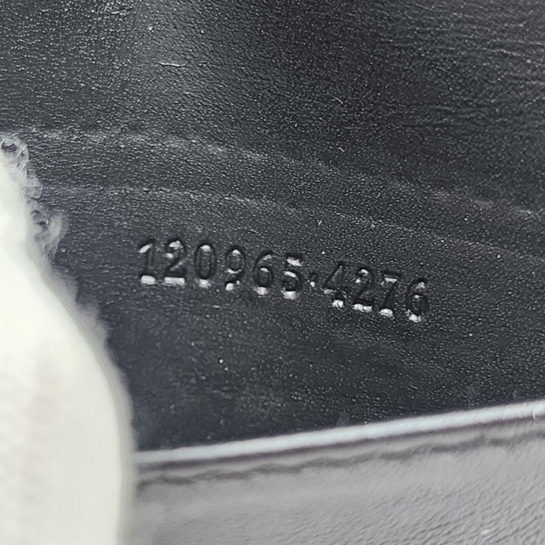 GUCCI グッチ シマ 二つ折り カードケース 黒×赤 正規品