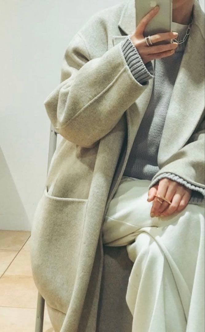 TODAYFUL Wool Over Coat エクリュ　限定カラー　ロング
