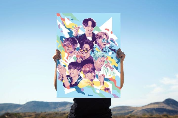 BTS  ファインアート　スクリーンプリント
