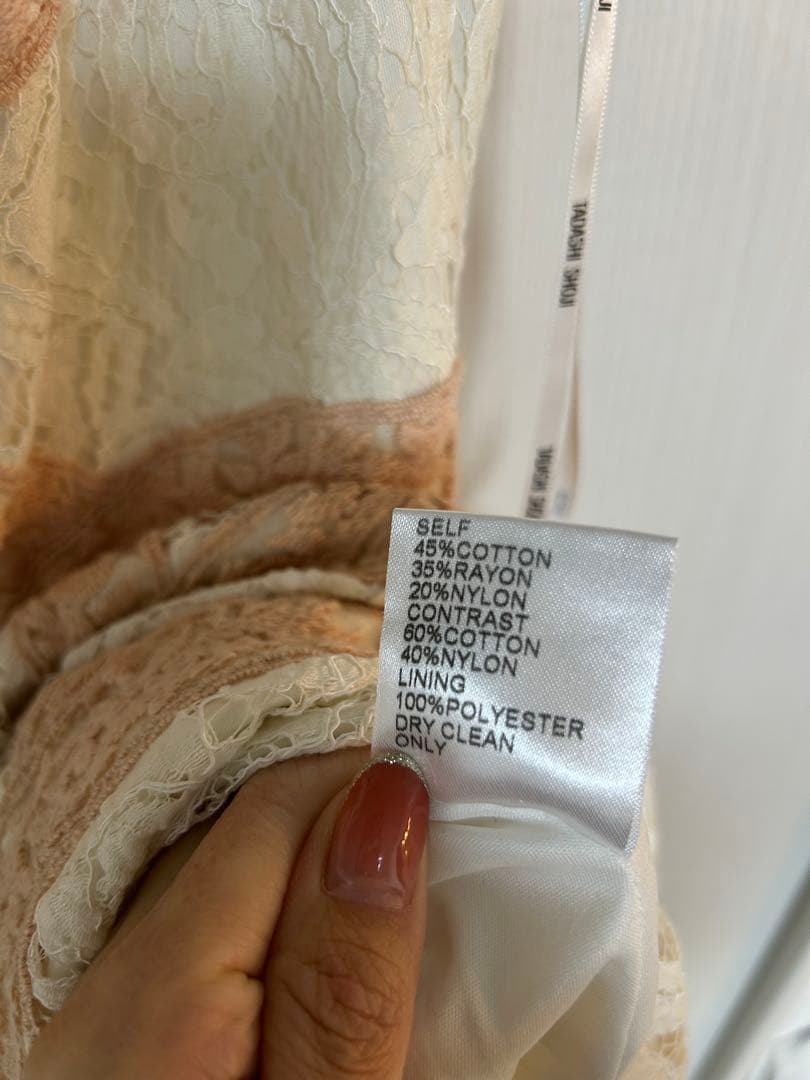 美品TADASHI SHOJI 美ライン レースワンピース サイズ4