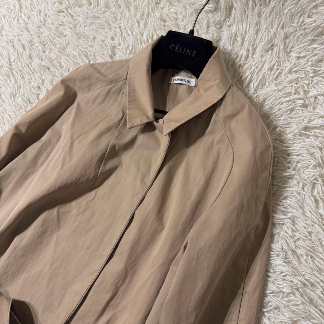 【美品】エブリデイアイライク ロングトレンチコート　ベルト　ドゥーズィエムクラス