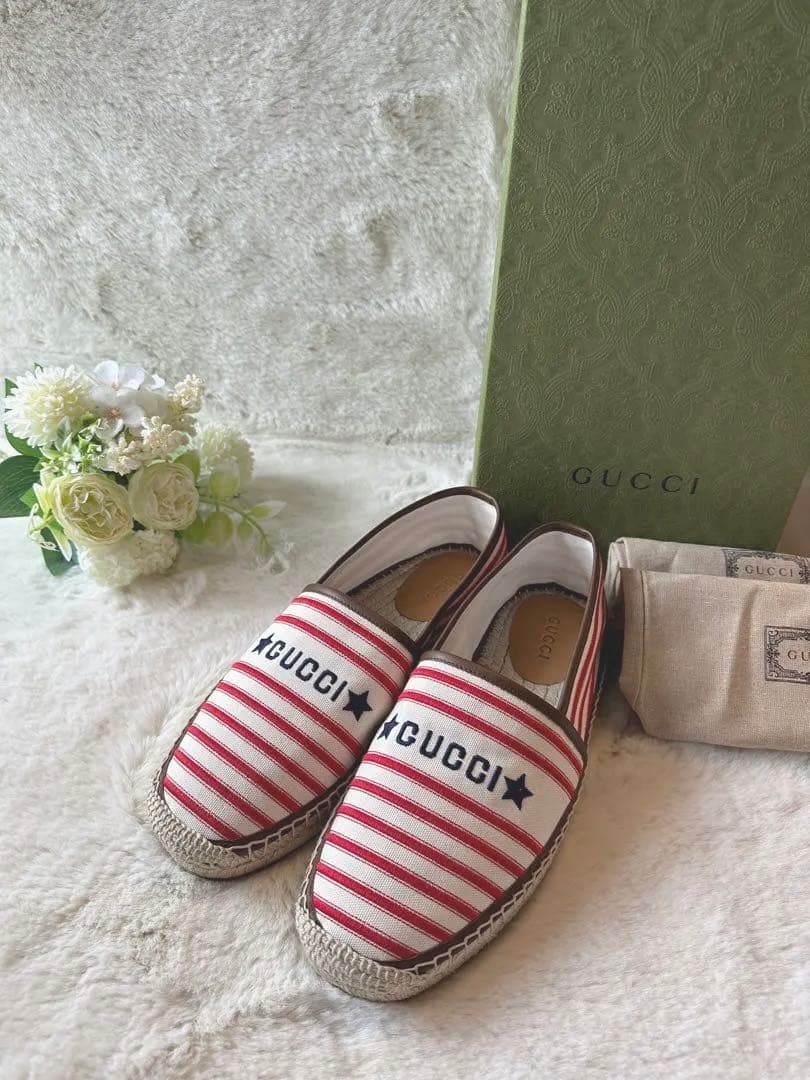 【新品スーパー値下げ中】GUCCI エスパドリーユ　グッチデッキシューズ