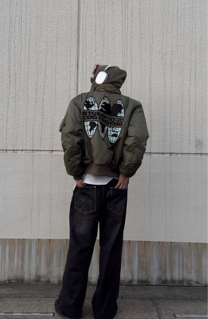 STUSSY 40周年記念 CDG x STUSSY MA-1 ジャケット