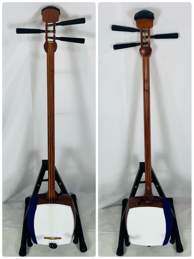 【美品】中棹 三味線 和楽器 弦楽器