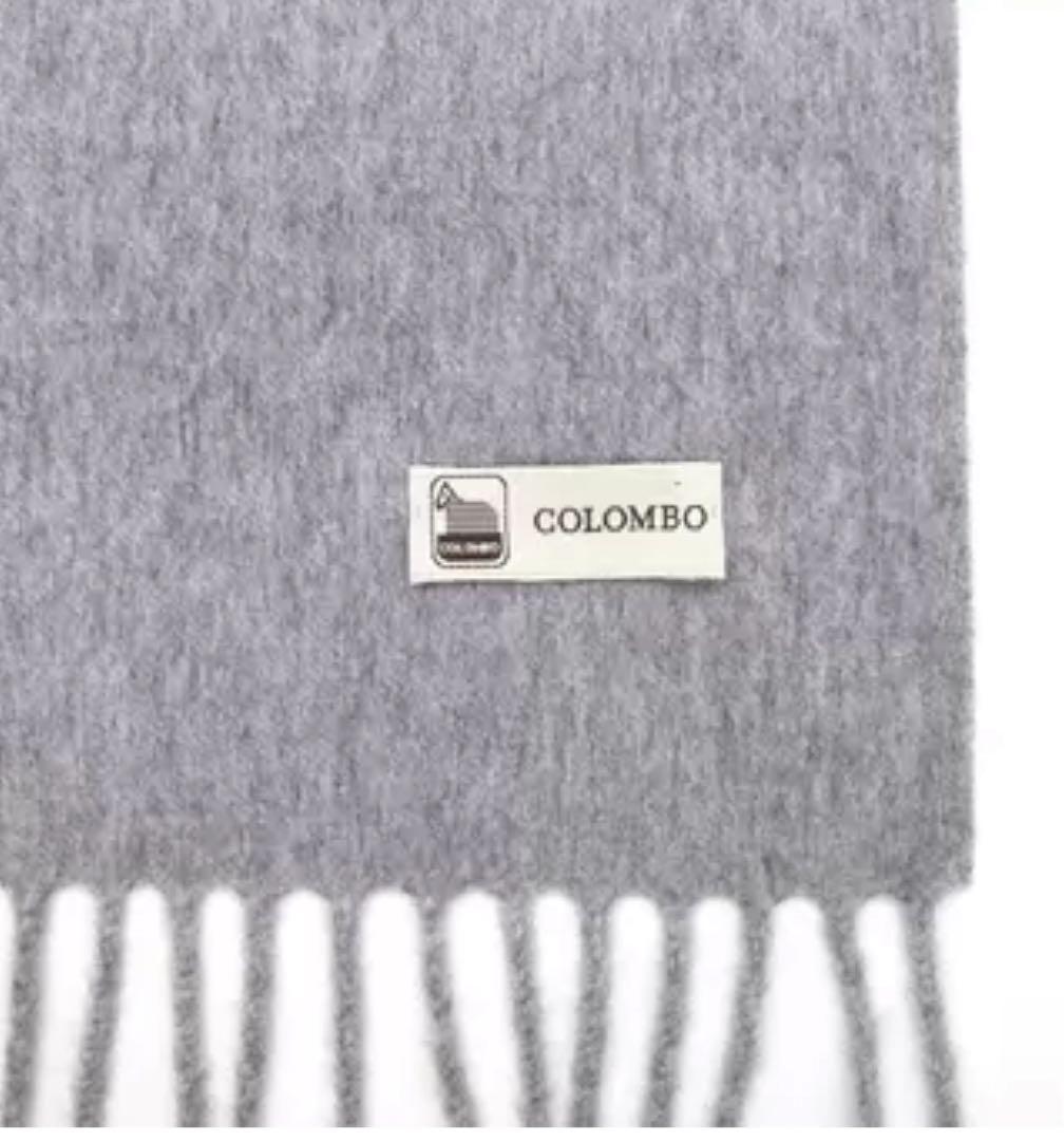 イタリア製コロンボ カシミヤストール 180x70 cm グレー COLOMBO