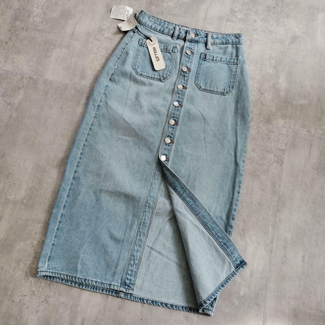 新品タグ付きADAM ET ROPÉ ROLLA'S デニムスカートＳ〜M相当
