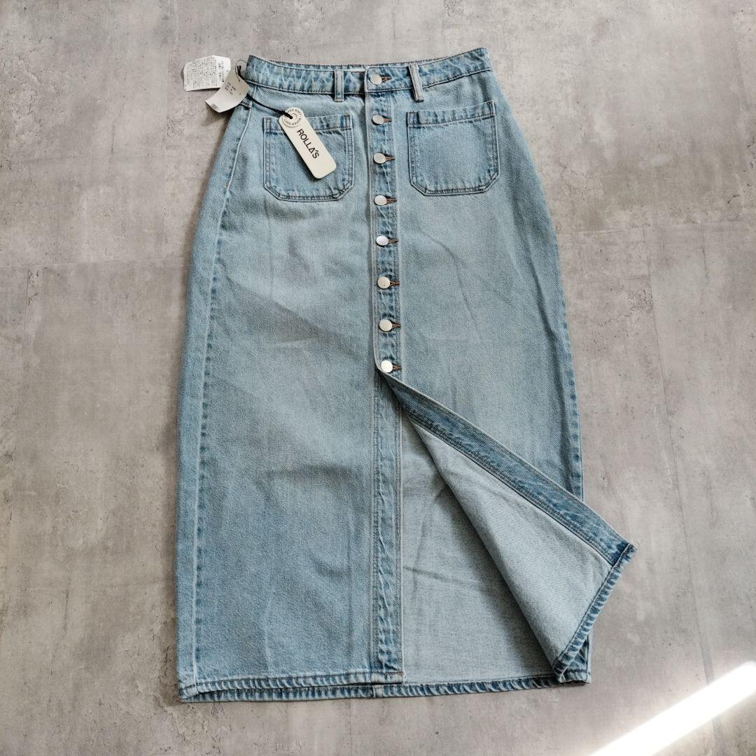 新品タグ付きADAM ET ROPÉ ROLLA'S デニムスカートＳ〜M相当