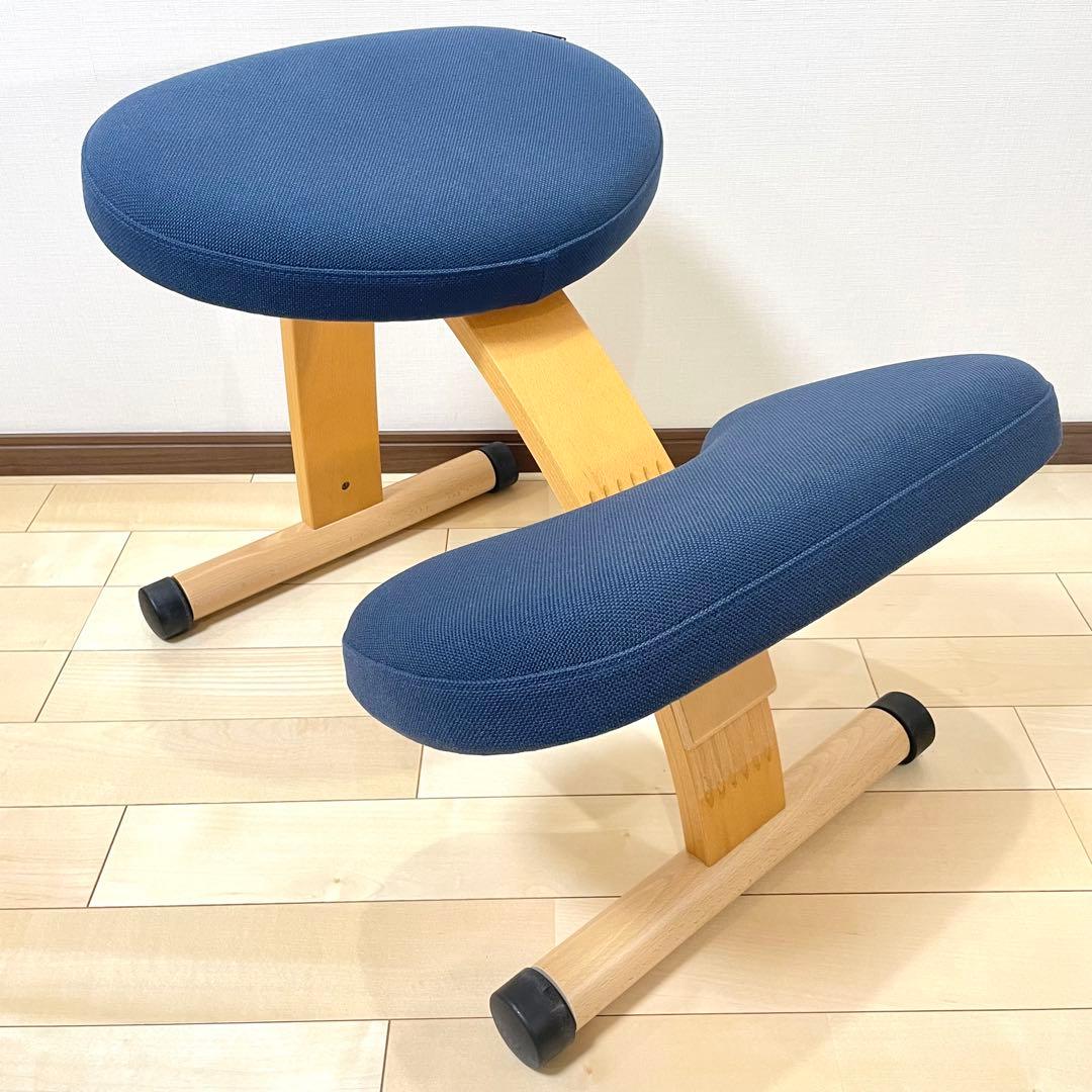 バランスラボ バランスチェア バランスイージー ネイビー 中古美品
