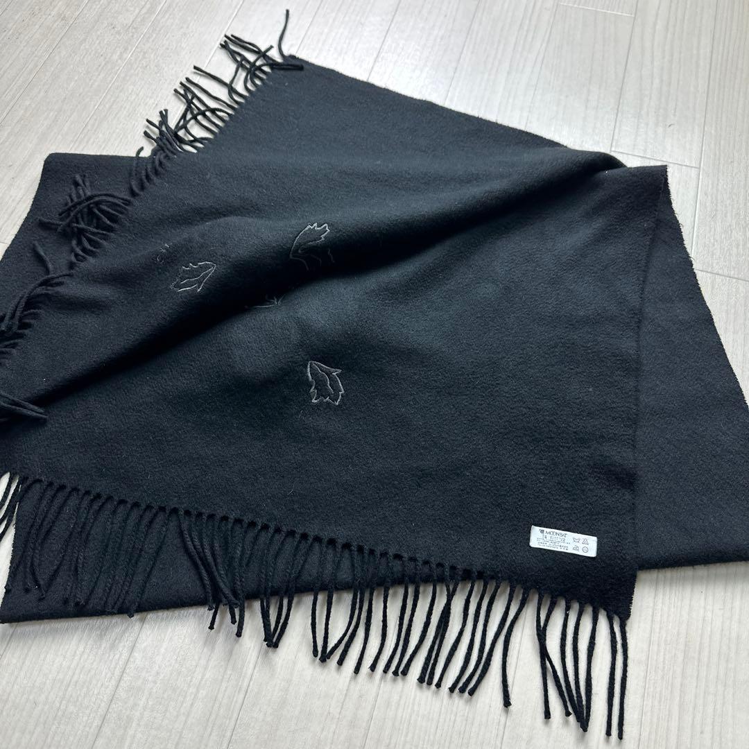 GIVENCHY ジバンシーカシミア100%大判ストール黒