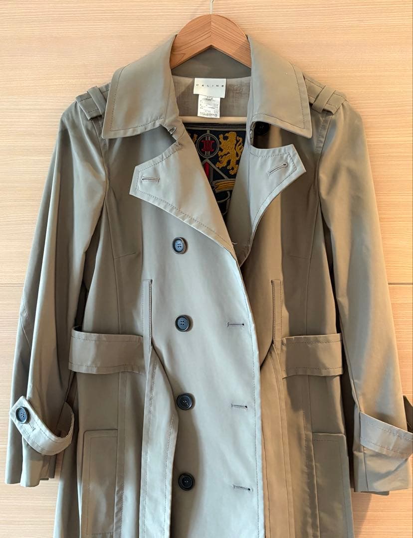 専用です　CELINE グレージュ トレンチコート 40☆