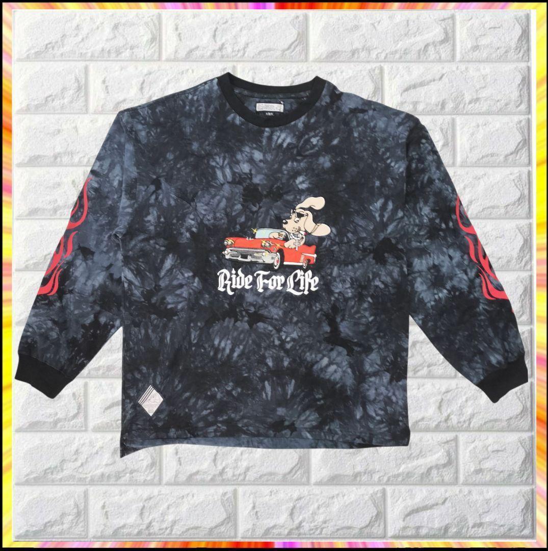 【新品タグ】 GALFY ロング Tシャツ XL ブラック ブラック 迷彩