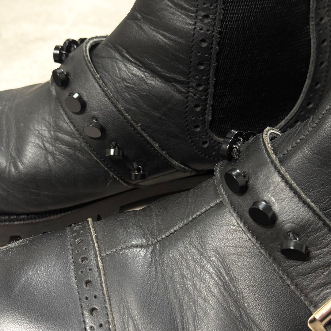 tricot COMME des GARÇONS レザー サイドゴアブーツ