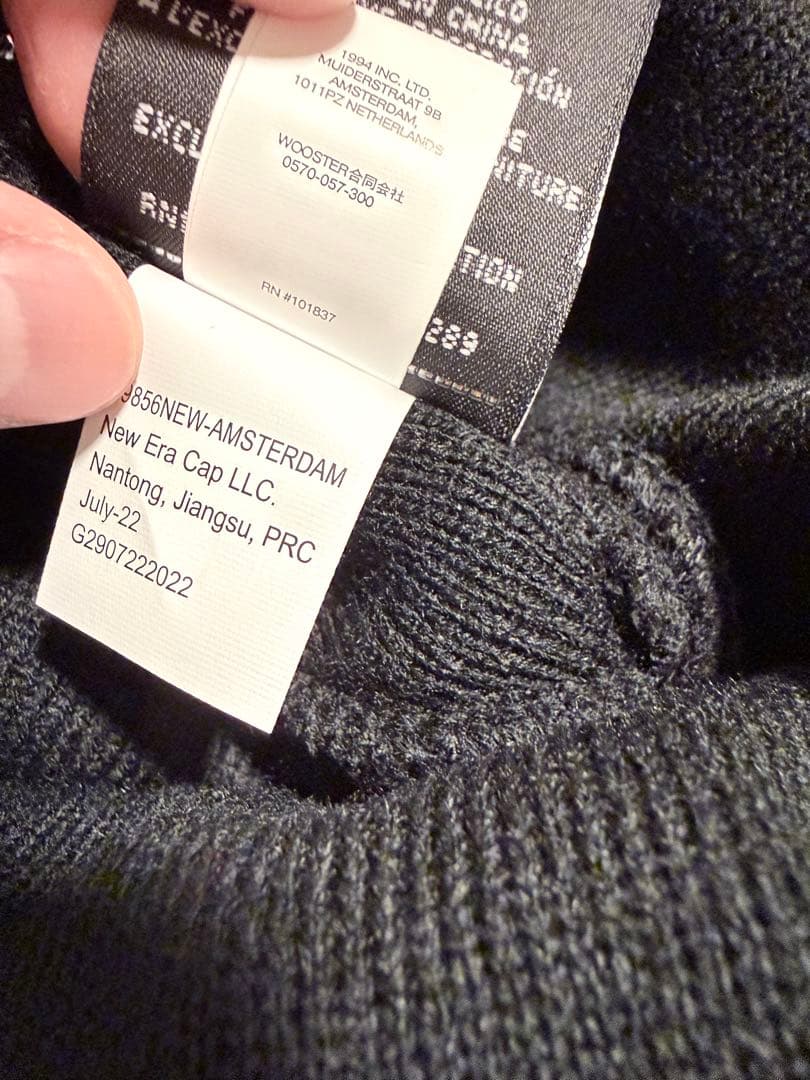 て*ろ様 Supreme New Era box logo Beanie ブラッ