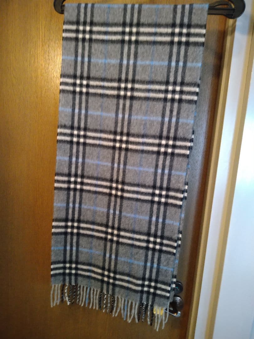 Burberry カシミヤ チェック柄 マフラー