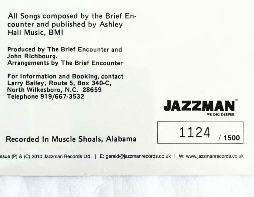 The Brief Encounterレアグルーヴ傑作UK再発レア入手困難廃盤