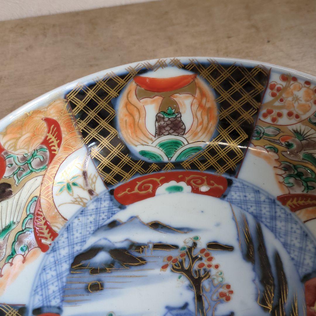 骨董 伊万里 古伊万里 鉢 色絵鉢 大サイズ 花見鉢 陶器 アンティーク