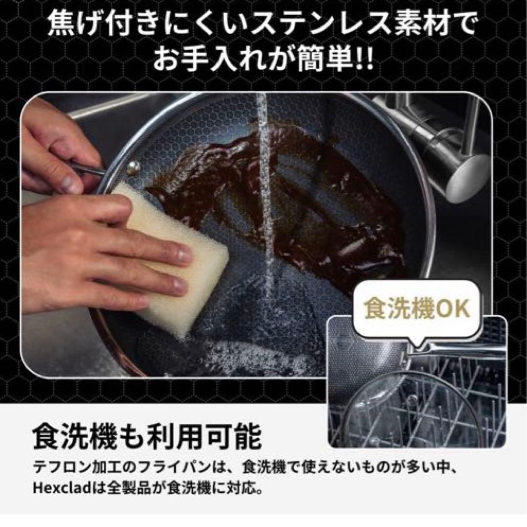 未使用）HexClad ハイブリッド ノンスティック フライパン 【20cm】