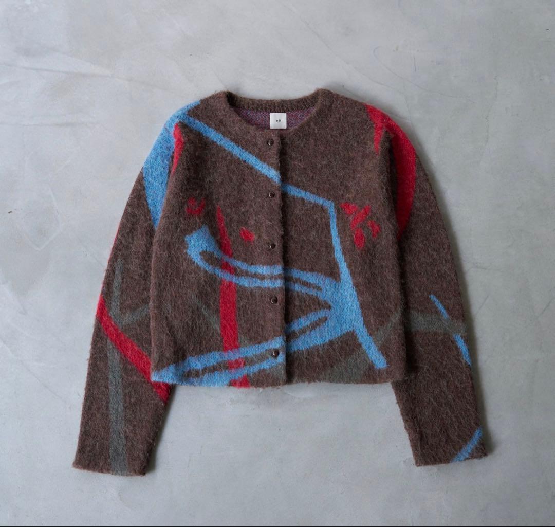 最終★ollkyoto★KleeJacquard knit cardigan
