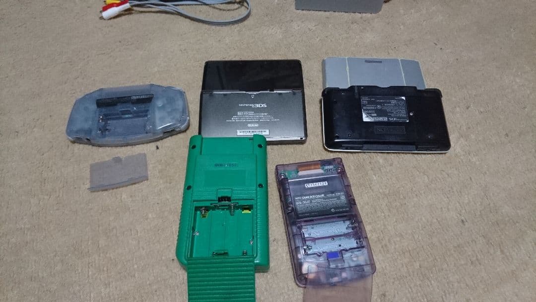 任天堂ゲーム機(3DS、初代DS、GBA、GBカラー、GB)のジャンク