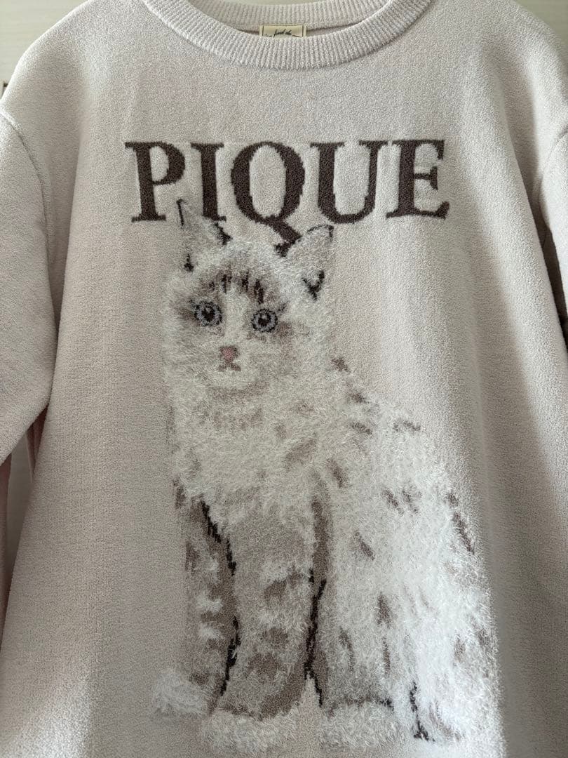 gelato pique 猫プリントルームウェア ワンサイズ