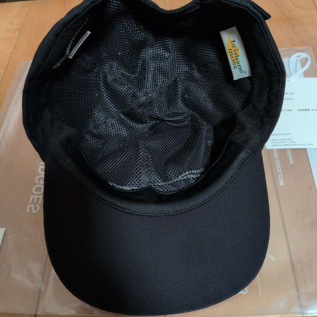 COMESANDGOES COMES CAP ブラック×ホワイト