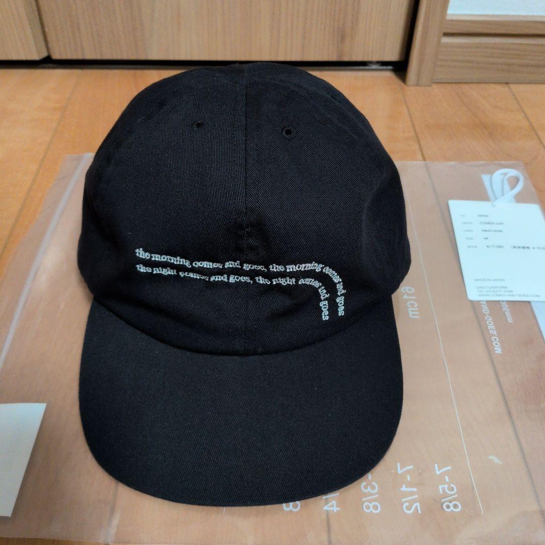 COMESANDGOES COMES CAP ブラック×ホワイト