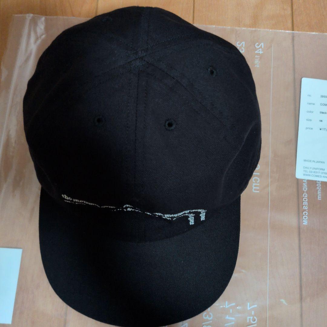 COMESANDGOES COMES CAP ブラック×ホワイト