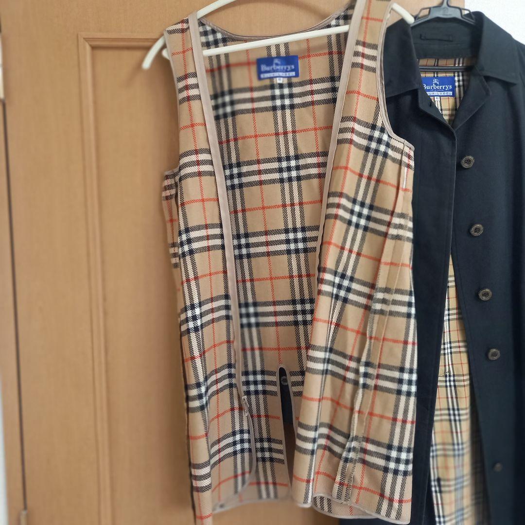 BURBERRY BLUE LABEL スプリングコート40ライナー付きブラック