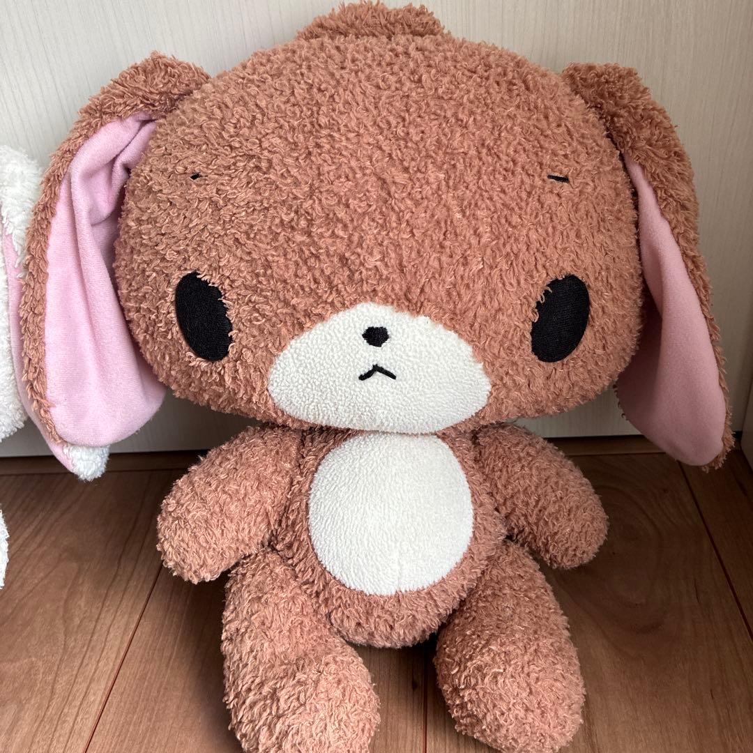シュガバニぬいぐるみ　シロウサ、クロウサ　セット