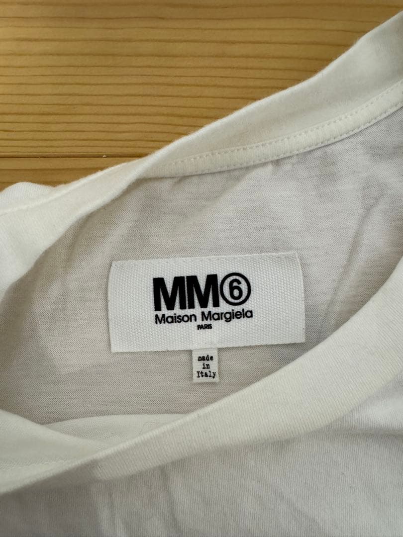 MM6 Maison Margiela ロゴTシャツ ホワイト