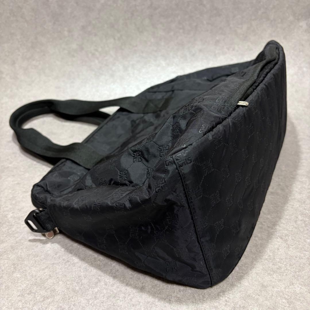 美品⭐︎レスポートサック ボストン 2way ブラック モノグラム エンボス
