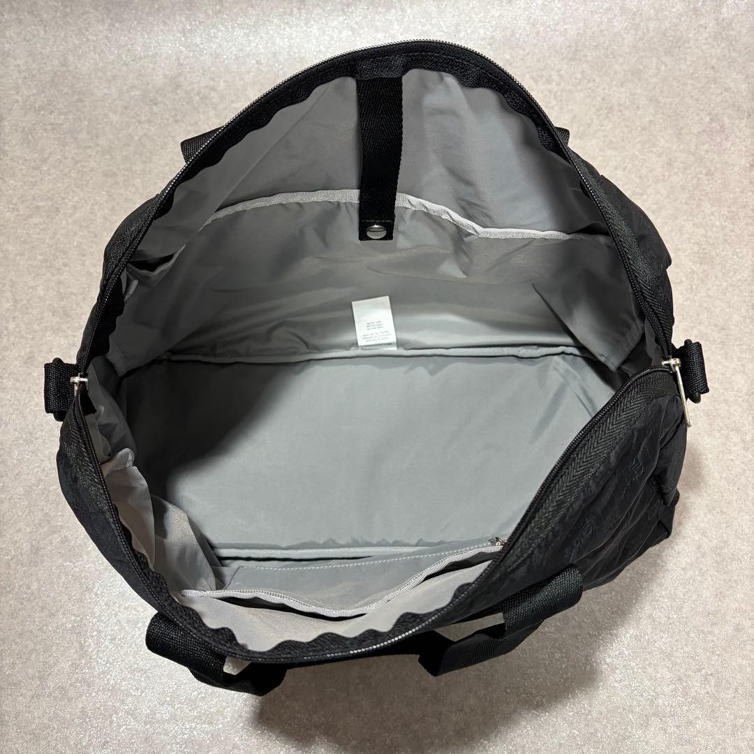 美品⭐︎レスポートサック ボストン 2way ブラック モノグラム エンボス