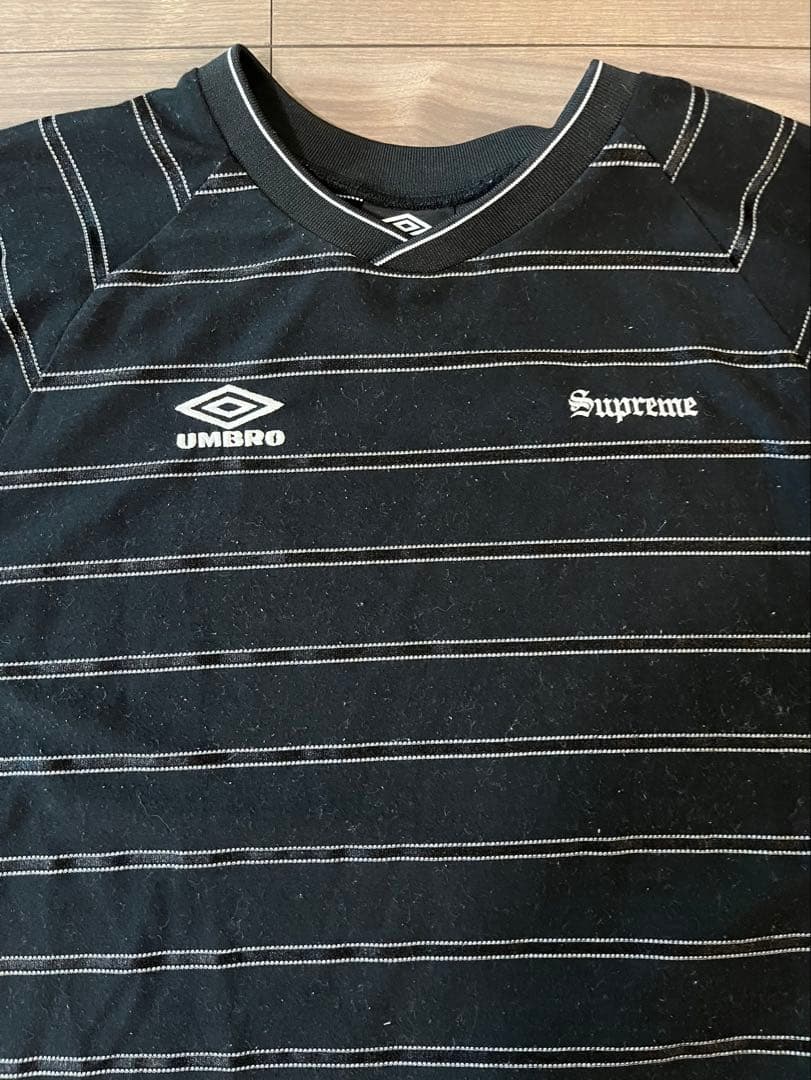 supreme UMBROストライプ Tシャツ