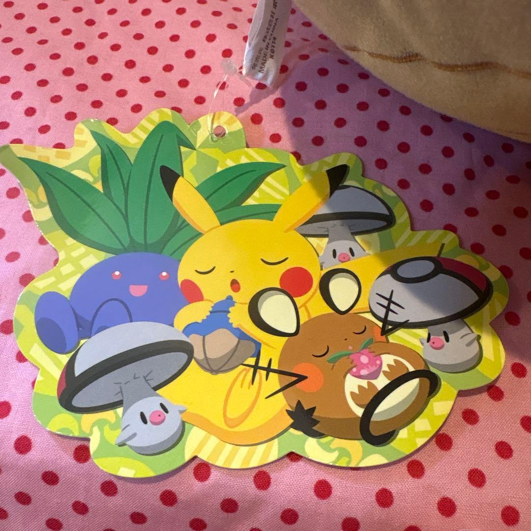 ポケモンセンター限定　デデンネおねむりクッションぎゅーっときのみ　タグ付き