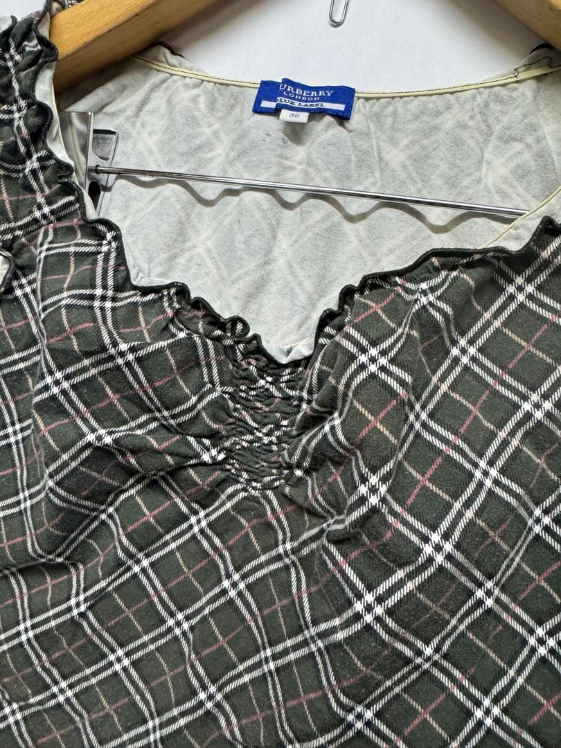 BURBERRY BLUE LABEL ブルーレーベル ノバチェック カーキ
