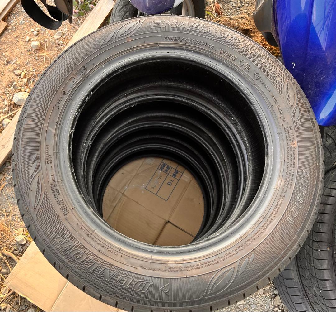 165/65R14 ダンロップ　ノーマルタイヤ　4本セット