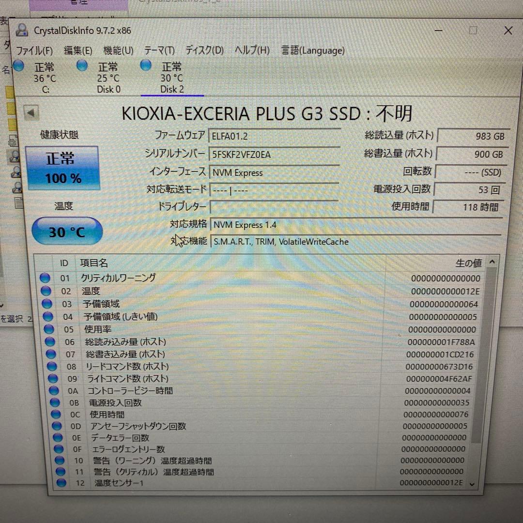 i*i様 KIOXIA EXCERIA PLUS G3 2TB 正常100%
