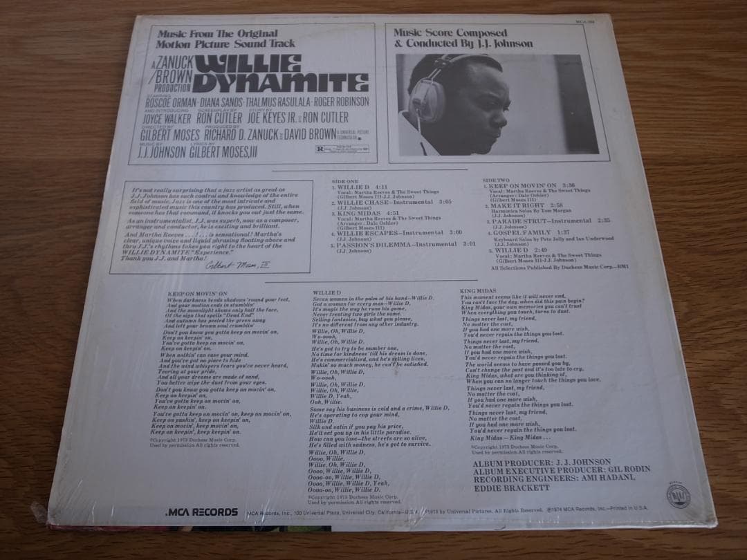 J.J. JOHNSON / WILLIE DYNAMITE US盤 LP