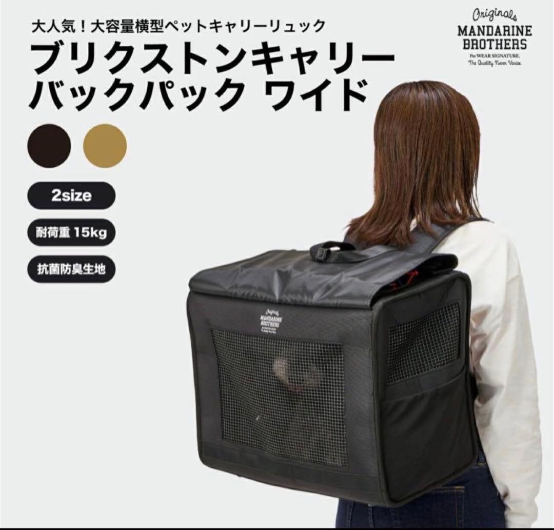 【値下】マンダリンブラザーズブリクストンキャリーバックパック ワイドL 旧モデル