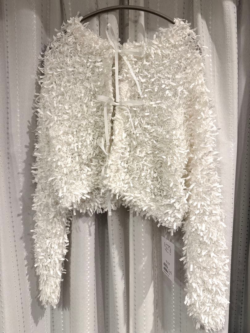 La boutique BonBon テープヤーン前後２WAYカーディガン