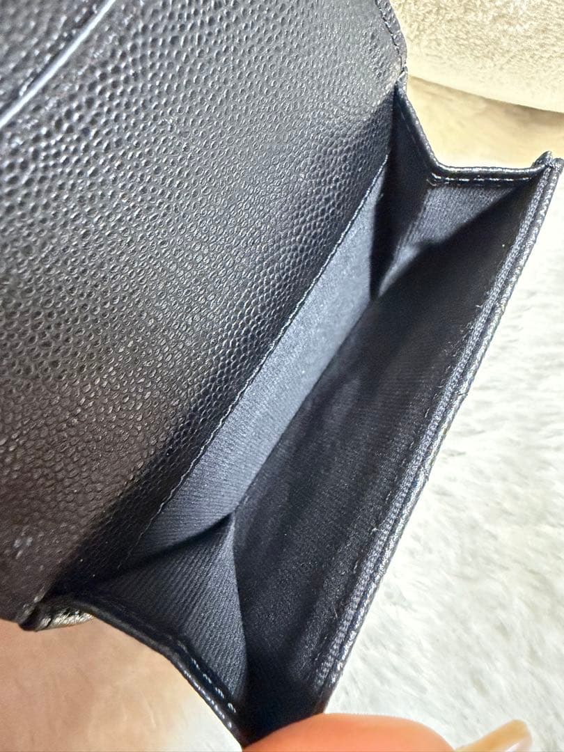 【マイ♡メロ】CHANEL マトラッセ キャビアスキン 三つ折財布