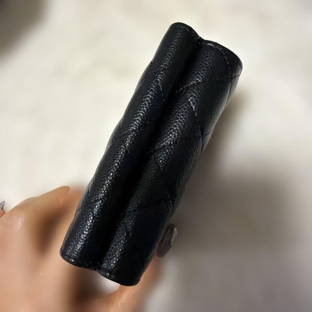 【マイ♡メロ】CHANEL マトラッセ キャビアスキン 三つ折財布