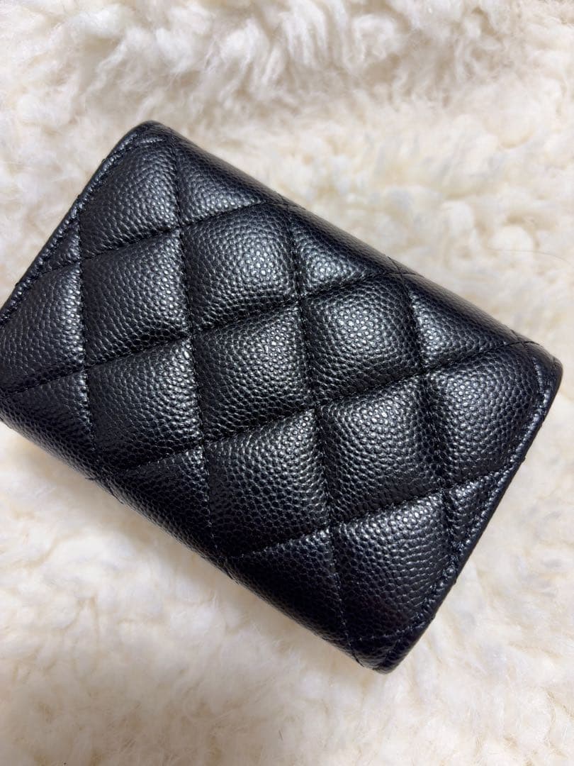 【マイ♡メロ】CHANEL マトラッセ キャビアスキン 三つ折財布