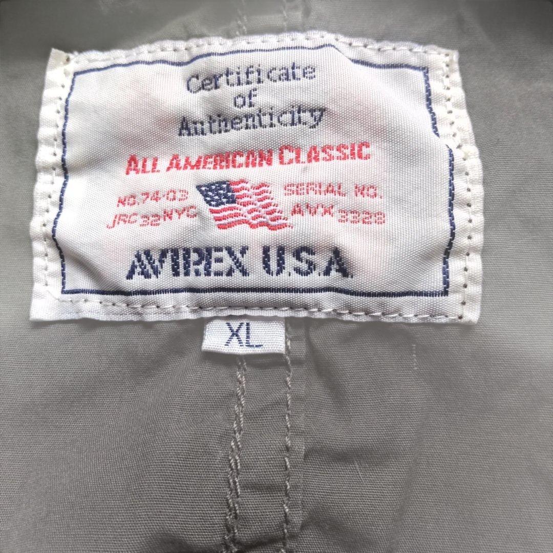 AVIREX U.S.A. ミリタリーモッズコート　 オリーブグリーンXL