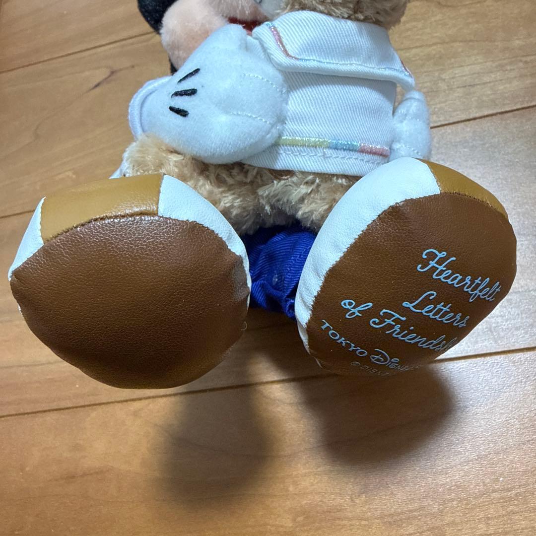 ハートフェルトレターズオブフレンドシップ ぬいぐるみバッジ ダッフィー ミッキー